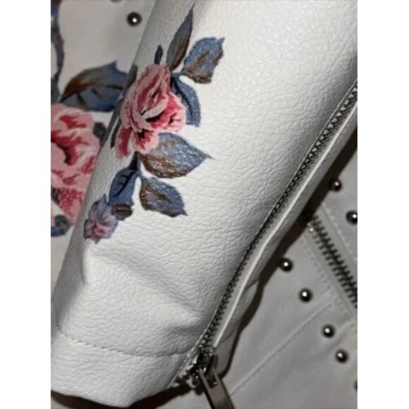 Forever 21 Premium Label Rose Rhinestone Jacket Small - Picture 7 of 11